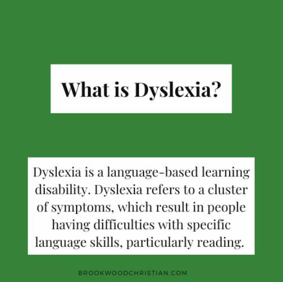 Dyslexia Brookwood Christian School